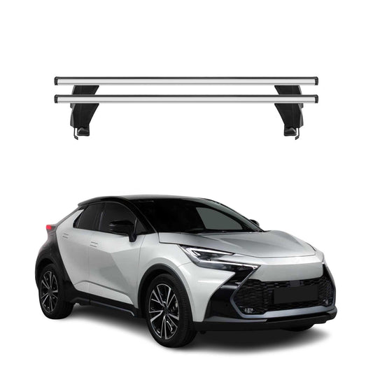 Menabo Dachträger Grundträger für Toyota C-HR mk2 2023-2025 Alu Grau 2tlg OMAC DE