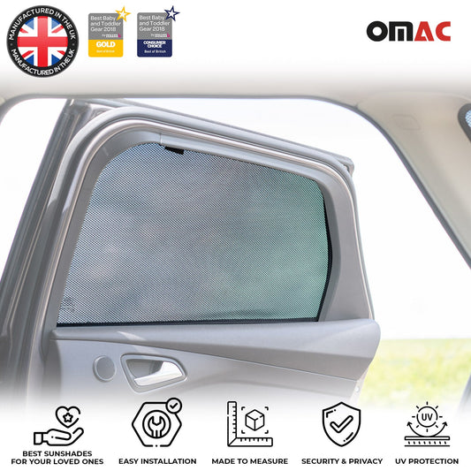 Sonnenschutz Seitenfenster für Ford Focus III Turnier 2011-2018 Heckscheibe 2tlg OMAC DE