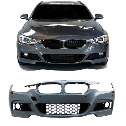 JOM Stoßstange für BMW F30 F31 2011-2019 SRA + PDC Sport-Design Schwarz OMAC DE