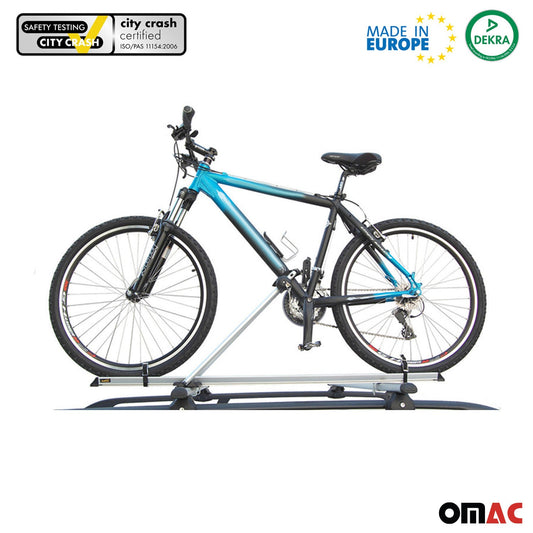 2x Fahrradträger Dachfahrradträger bis 15kg Fahrradhalter Aluminium Fahrräder OMAC DE