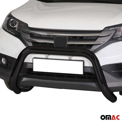 Frontbügel Frontschutzbügel für Honda CR-V 2012-2015 ø76mm Stahl Schwarz Schutz OMAC DE