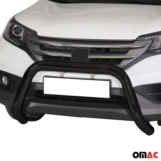 Frontbügel Frontschutzbügel für Honda CR-V 2012-2015 ø76mm Stahl Schwarz Schutz OMAC DE