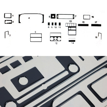 Innenraum Dekor Cockpit für VW T4 Transporter 1990-2003 Piano Schwarz Optik 18x OMAC DE