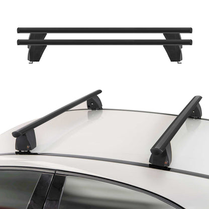 Menabo Dachträger Grundträger für Subaru XV 2011-2018 Querträger ABE Alu Schwarz OMAC DE