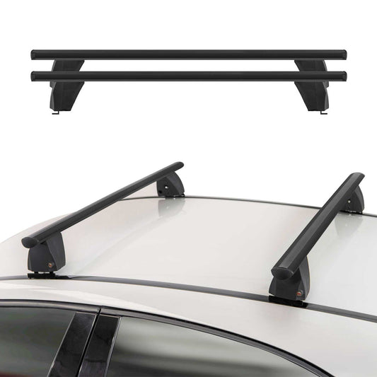 Menabo Dachträger Grundträger für Subaru XV 2011-2018 Querträger ABE Alu Schwarz OMAC DE