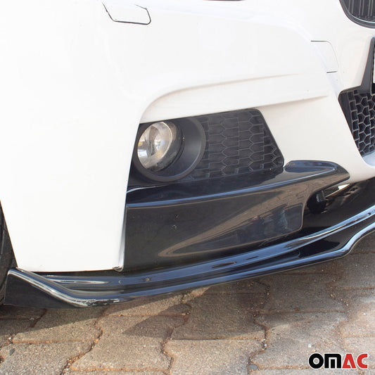 Frontspoiler Lippe Stoßstange Splitter für Honda Civic 2012-2015 ABS Schwarz OMAC DE