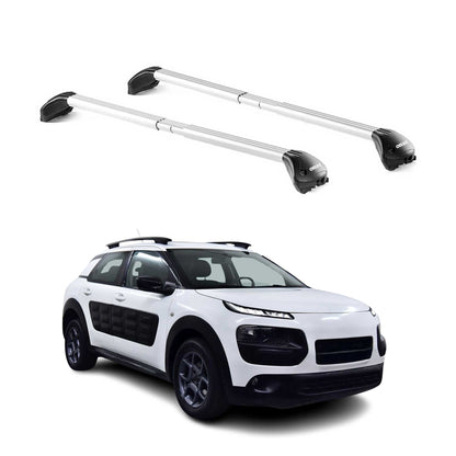 Dachträger Grundtäger für Citroen C4 Cactus 2015-2020 5 tür 100kg Alu Silber ABE OMAC DE