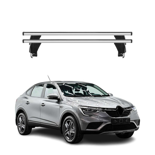 Menabo Dachträger Grundträger für Renault Arkana 2020-2025 Alu Grau 2tlg OMAC DE