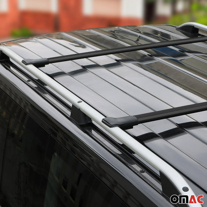 Dachträger Gepäckträger für Ssangyong Musso Grand 2018-2025 Alu Schwarz 2tlg OMAC DE
