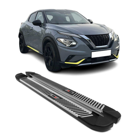 2019-2025 Nissan Juke Trittbretter Seitenbretter Seitenschweller Alu Schwarz OMAC DE