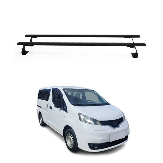Dachträger Grundtäger für Nissan NV200 2009-2021 75kg Stahl Schwarz 2 tlg OMAC DE
