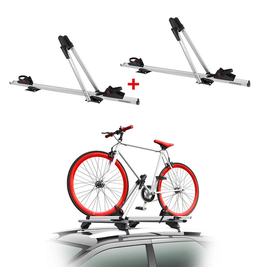 2x Menabo Fahrradträger Juza für Fahrrad bis 15kg ABE Alu Dachfahrradträger OMAC DE