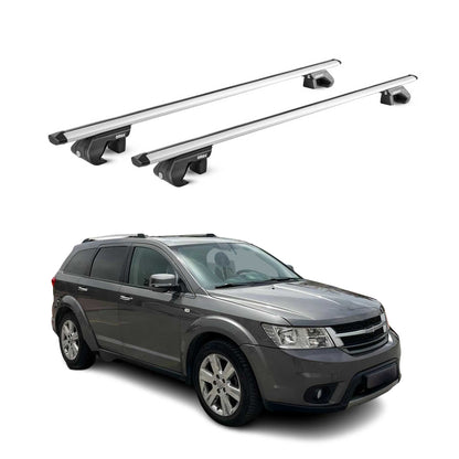 Dachträger Grundtäger für Fiat Freemont 2011-2016 90kg Alu Silber 2 tlg ABE OMAC DE
