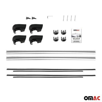 Dachträger Gepäckträger für Boldbar V2 Qerträger Aluminium Silber ABE 2x OMAC DE