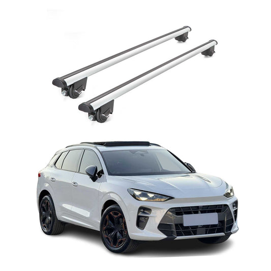 Dachträger Grundtäger für Cupra terramar 2024-2025 100kg Alu Silber 2 tlg ABE OMAC DE