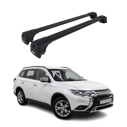 Dachträger Grundtäger für Porsche Macan 2014-2024 75kg Aluminium Schwarz 2 tlg OMAC DE