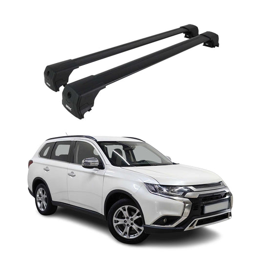 Dachträger Grundtäger für Porsche Macan 2014-2024 75kg Aluminium Schwarz 2 tlg OMAC DE