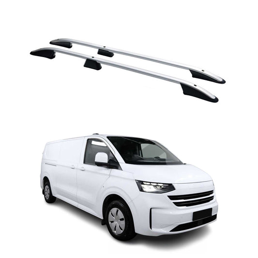 Dachreling Dachgepäckträger für VW Transporter T7 2024-2025 L2 Langer Silber 2x OMAC DE