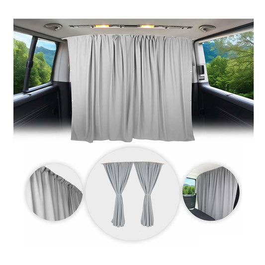 Autogardinen Fahrerhaus Maß Gardinen Camping Sonnenschutz Grau 160x180 OMAC DE