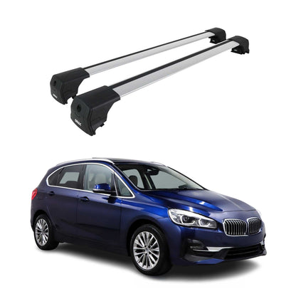 Dachträger Grundtäger für BMW 2 Active Tourer F45 2014-2021 75kg Alu Silber 2x OMAC DE