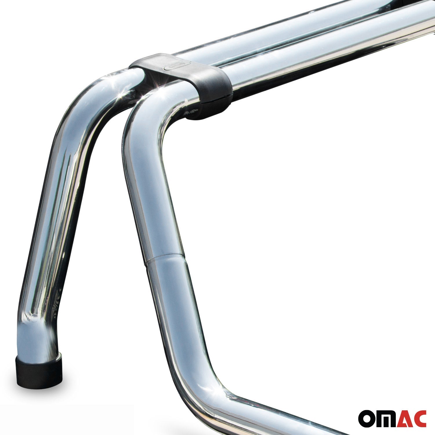 Überrollbügel Rollbar für Nissan Navara D22 1999-06 Gefärbten Stahl Ø76 Schwarz OMAC DE