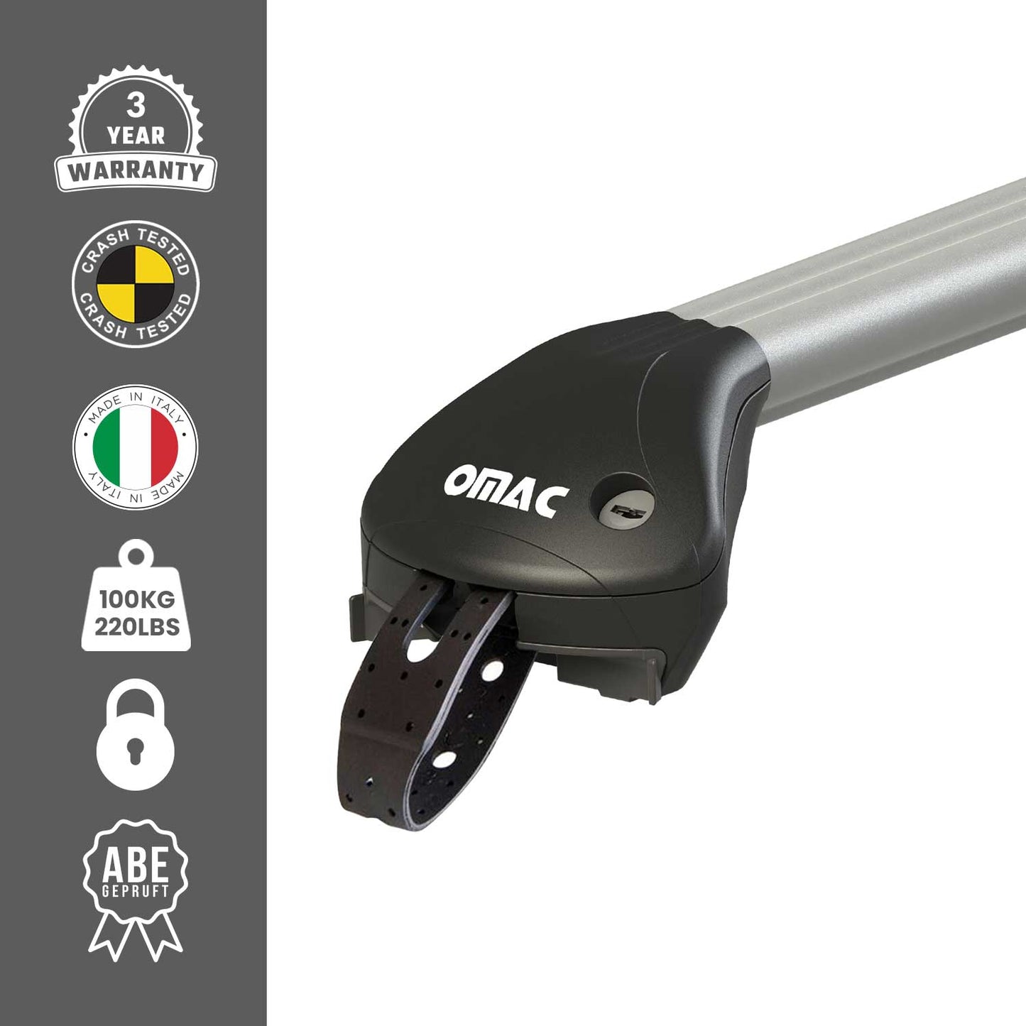 Dachträger für Alfa Romeo 156 159 Kombi 2000-2013 5 tür 100kg Alu Silber 2x ABE OMAC DE