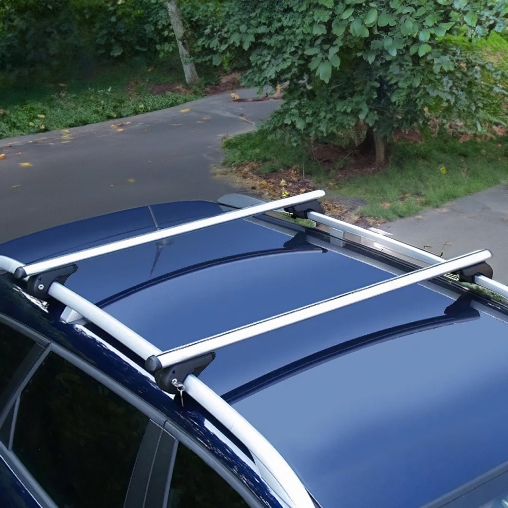 2024-2025 VW Tiguan Menabo Dachträger Grundtäger 90kg Alu Silber 2x OMAC DE