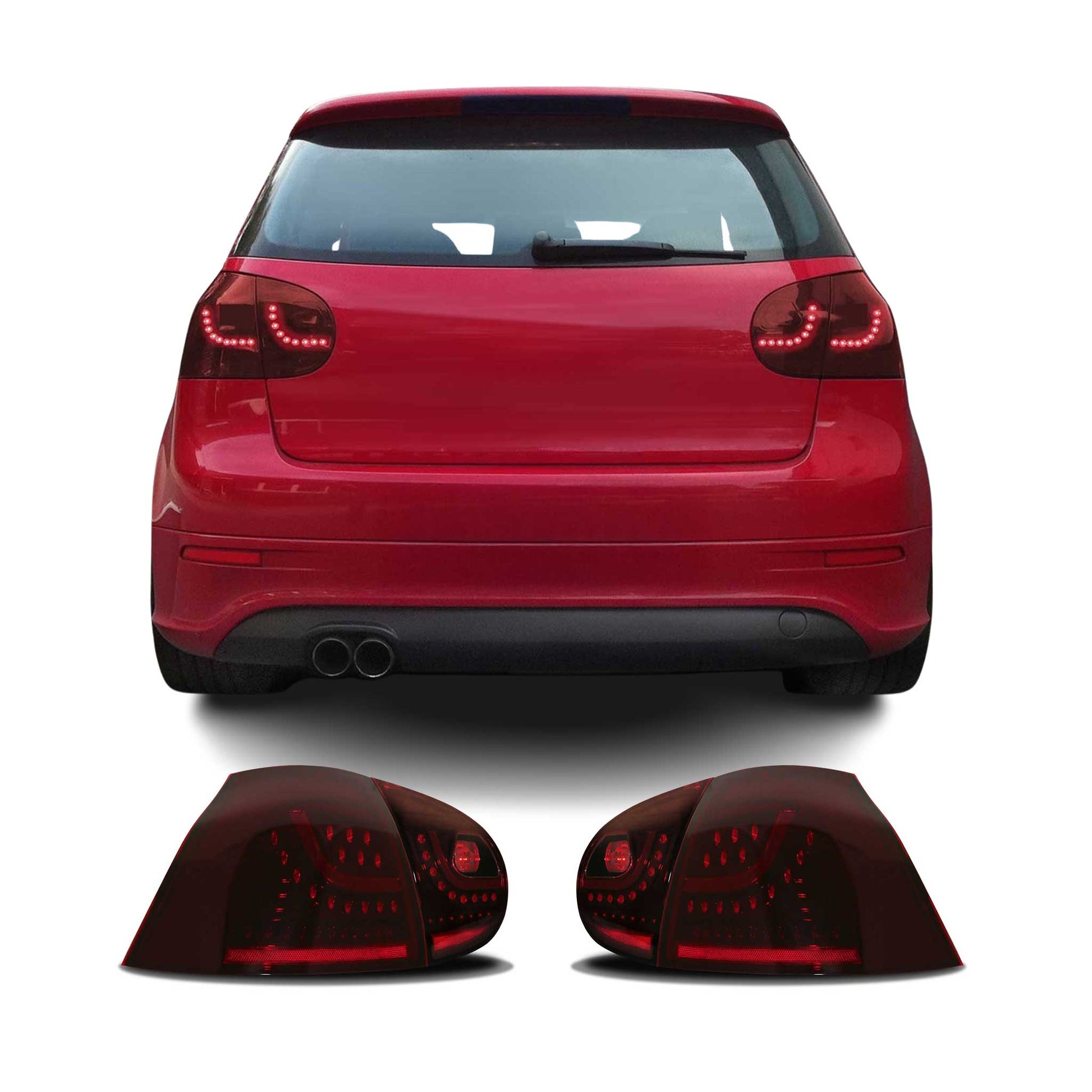 Rückleuchten für VW Golf MK5 2003-2008 dunkel/ Rot 4tlg OMAC DE