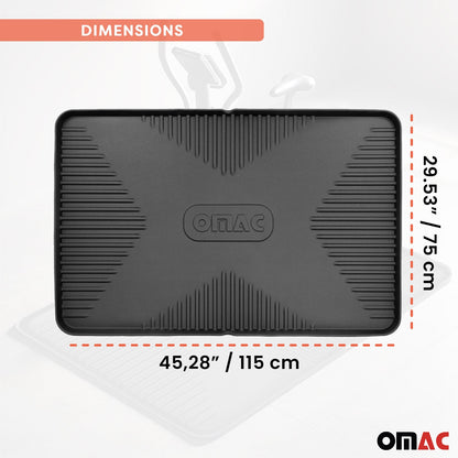 OMAC Fahrradmatte Antirutsch Bodenschutzmatte Mehrzweckmatte 115x75cm Gummi OMAC DE
