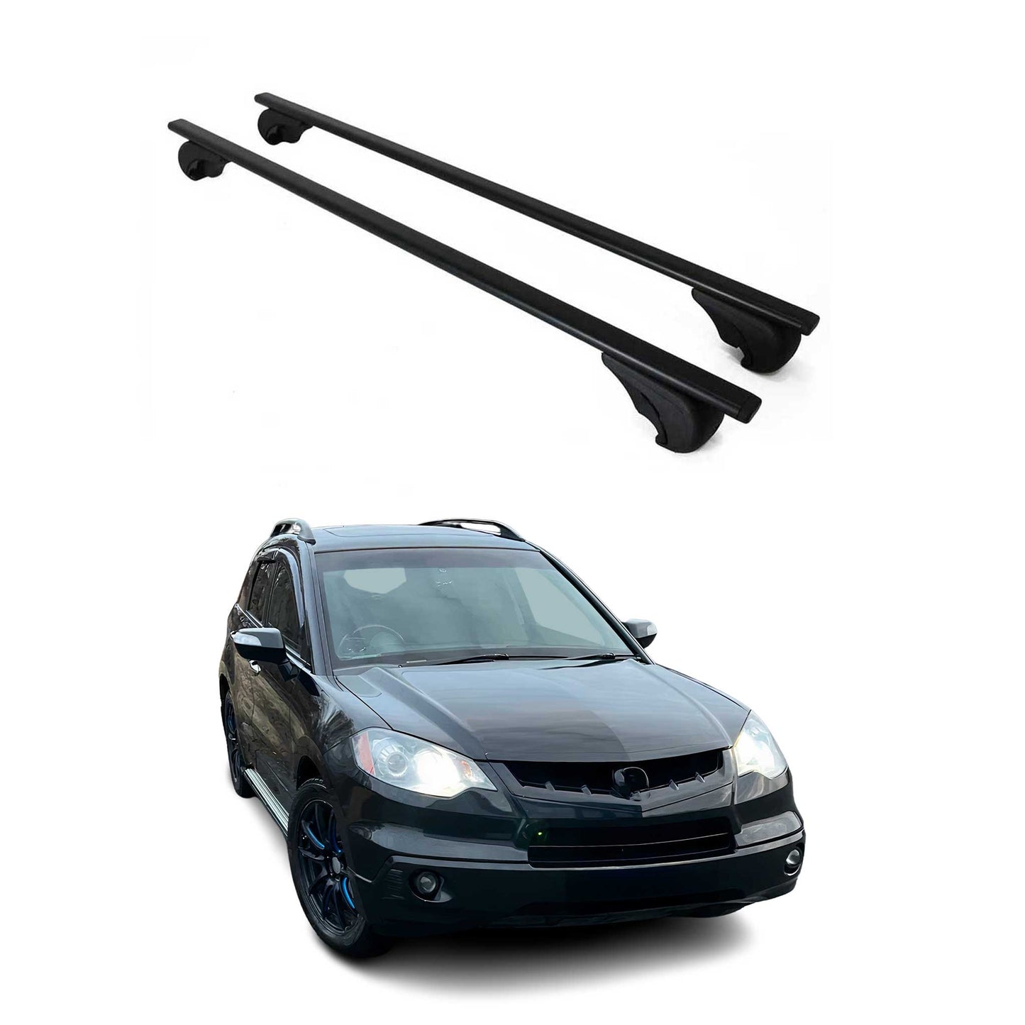 Dachträger Grundtäger für Acura RDX I II 2007-2018 75kg Metall Schwarz 2 tlg OMAC DE
