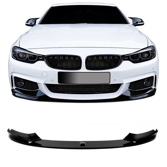 JOM Frontspoiler Lippe Stoßstange für BMW F32/ F33/ F36 2013-2021 schwarz glänz OMAC DE