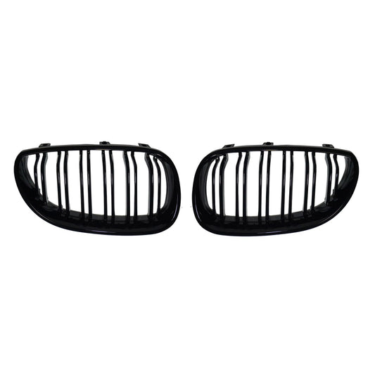 2004-2010 BMW 5er E60 M5 Limo Nieren Grill Kühlergrill Schwarz Glanz
