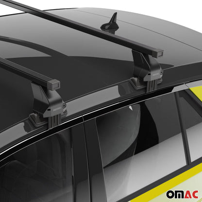 Menabo Dachträger Grundträger für VW Amarok mk2 2022-2025 Stahl Schwarz 2tlg OMAC DE