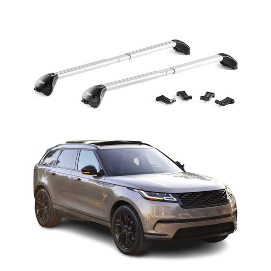 Dachträger für Land Rover Range Rover Velar 2017-2025 100kg Alu Silber 2x ABE OMAC DE
