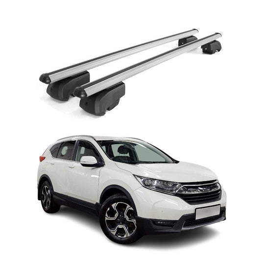 Dachträger Gepäckträger für Honda CR-V 2019-2023 Querträger ABE Alu Grau 2x OMAC DE