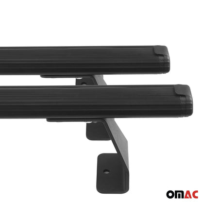 Dachträger Grundtäger für Citroen Berlingo 2018-2025 75kg Alu Schwarz 2 tlg OMAC DE