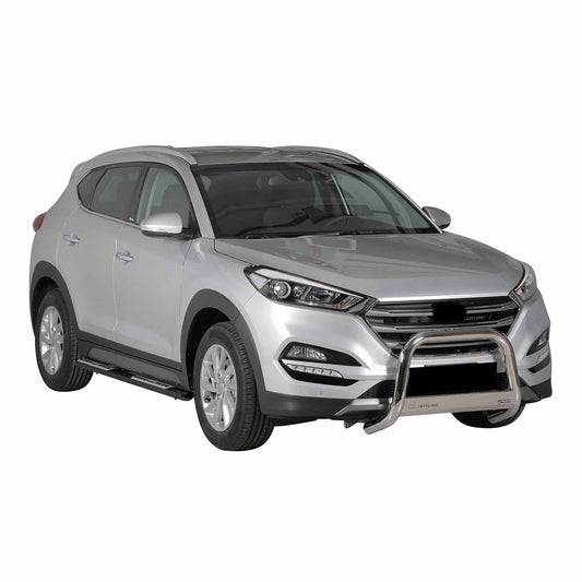 Edelstahl Seitenschweller Schwellerrohre für Hyundai Tucson 2015-2018 Schwarz OMAC DE