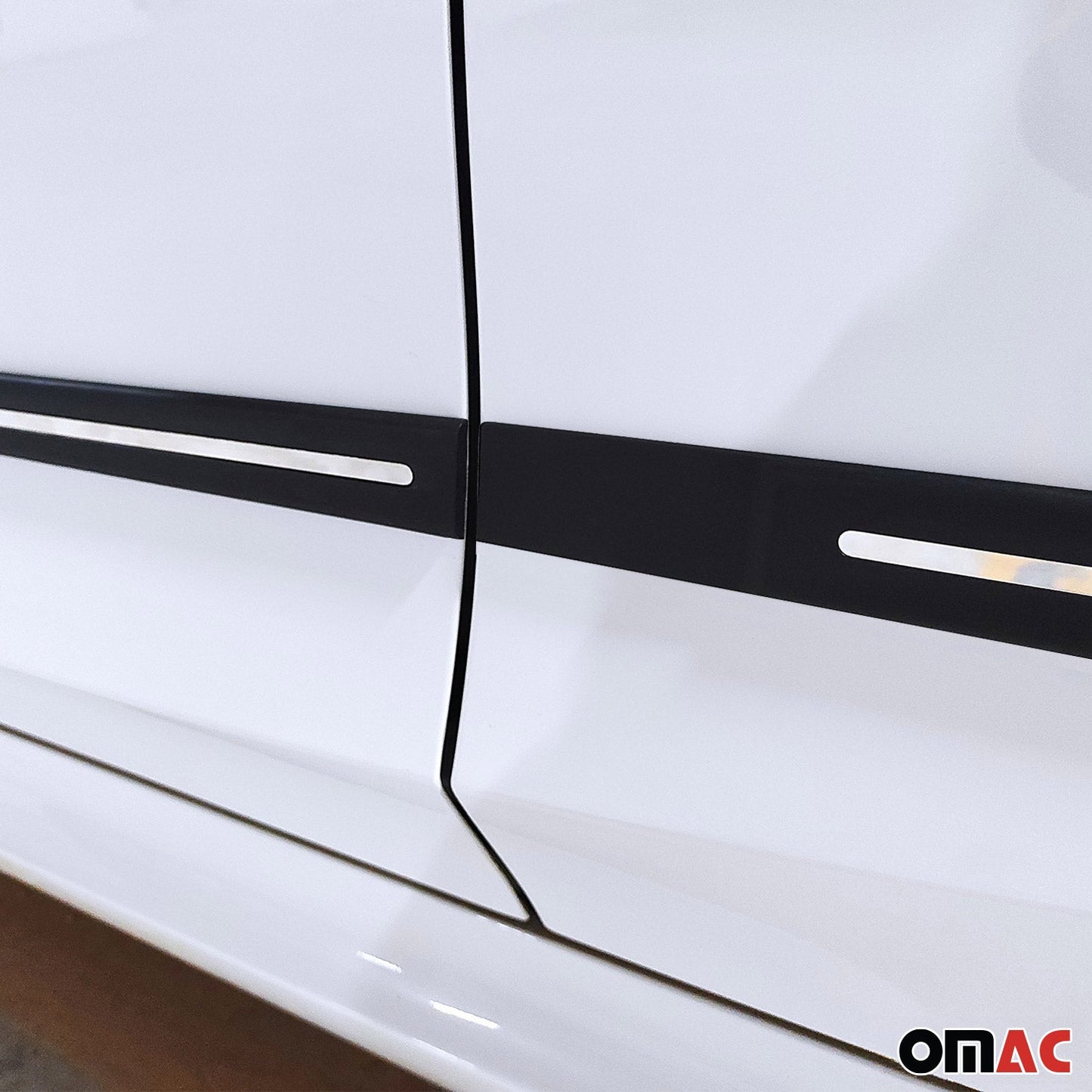 Seitentürleiste Türschutzleiste für Fiat 600e 2023-2025 Polypropylene Chrome 4x OMAC DE