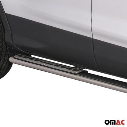 Stahl Seitenschweller Schwellerrohre für Land Rover Freelander 2 2007-2014 Grau OMAC DE