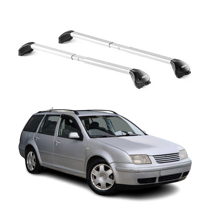 Dachträger Grundtäger für VW Bora Variant 1999-2005 5 tür 100kg Alu Grau 2x ABE OMAC DE