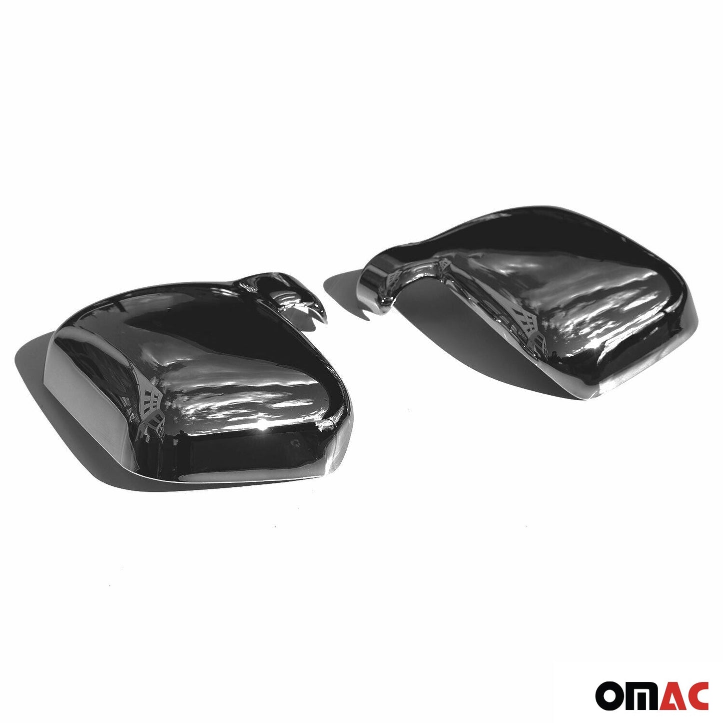 Spiegelkappen Spiegelabdeckung für Ford Connect 20002-2009 Chrom ABS Dunkel 2tlg OMAC DE
