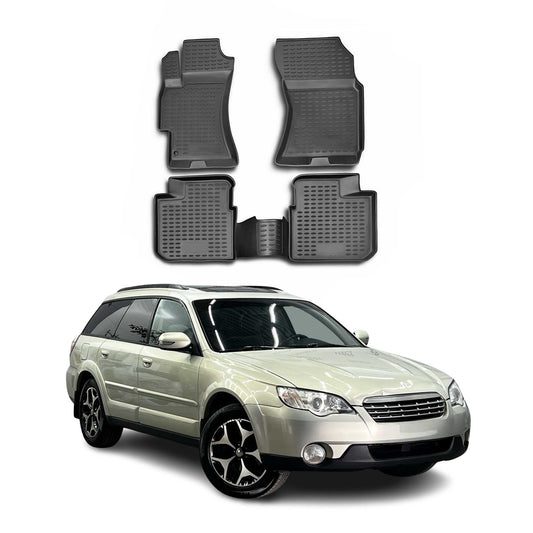 2003-2009 Subaru Outback Fußmatten TPE Schwarz 4 tlg