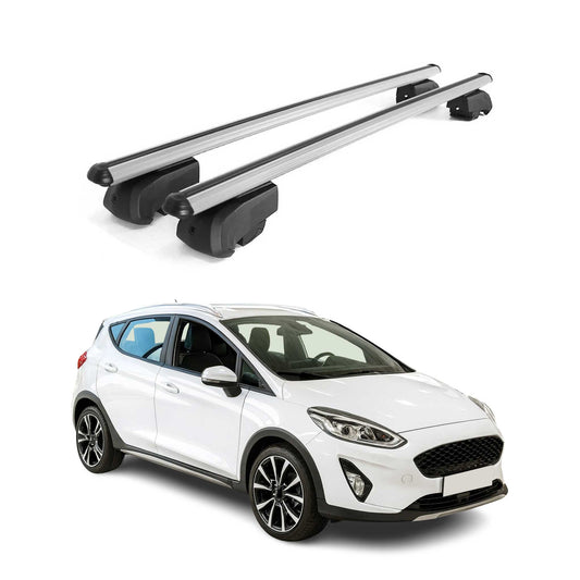 Dachträger Gepäckträger für Ford Fiesta Active 2017-2023 5-Trg ABE Alu Grau OMAC DE