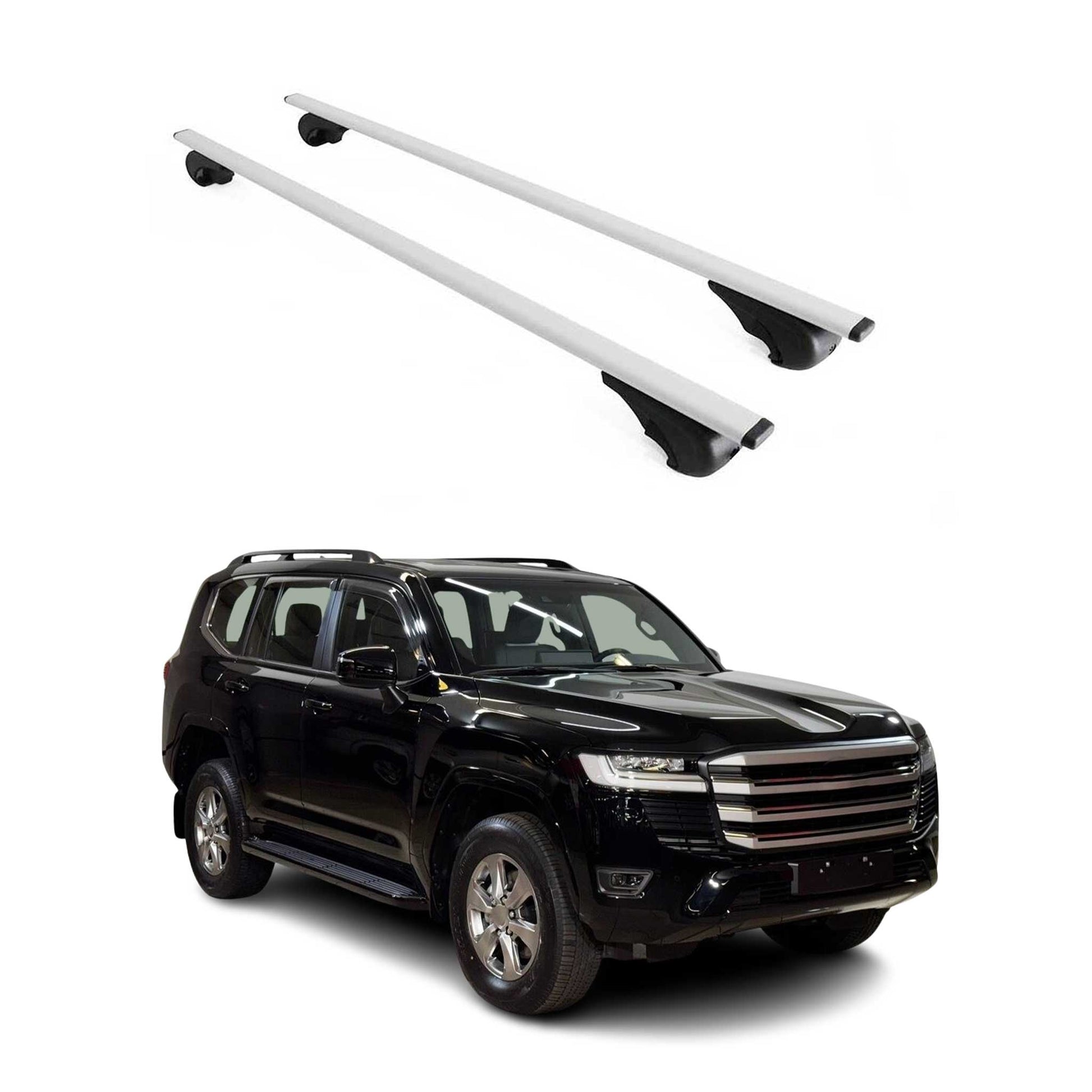 Dachträger Grundtäger für Toyota Land Cruiser J250 2023-2025 75kg Metall Grau 2x OMAC DE