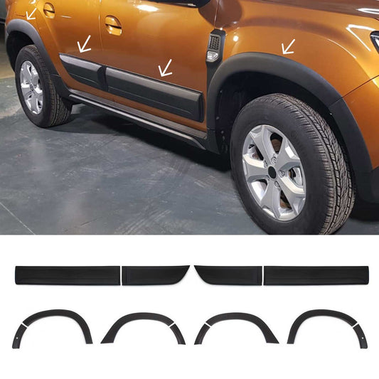 Radläufe Kotflügel Verbreiterung & Türleisten für Dacia Duster 2018-2025 OMAC DE