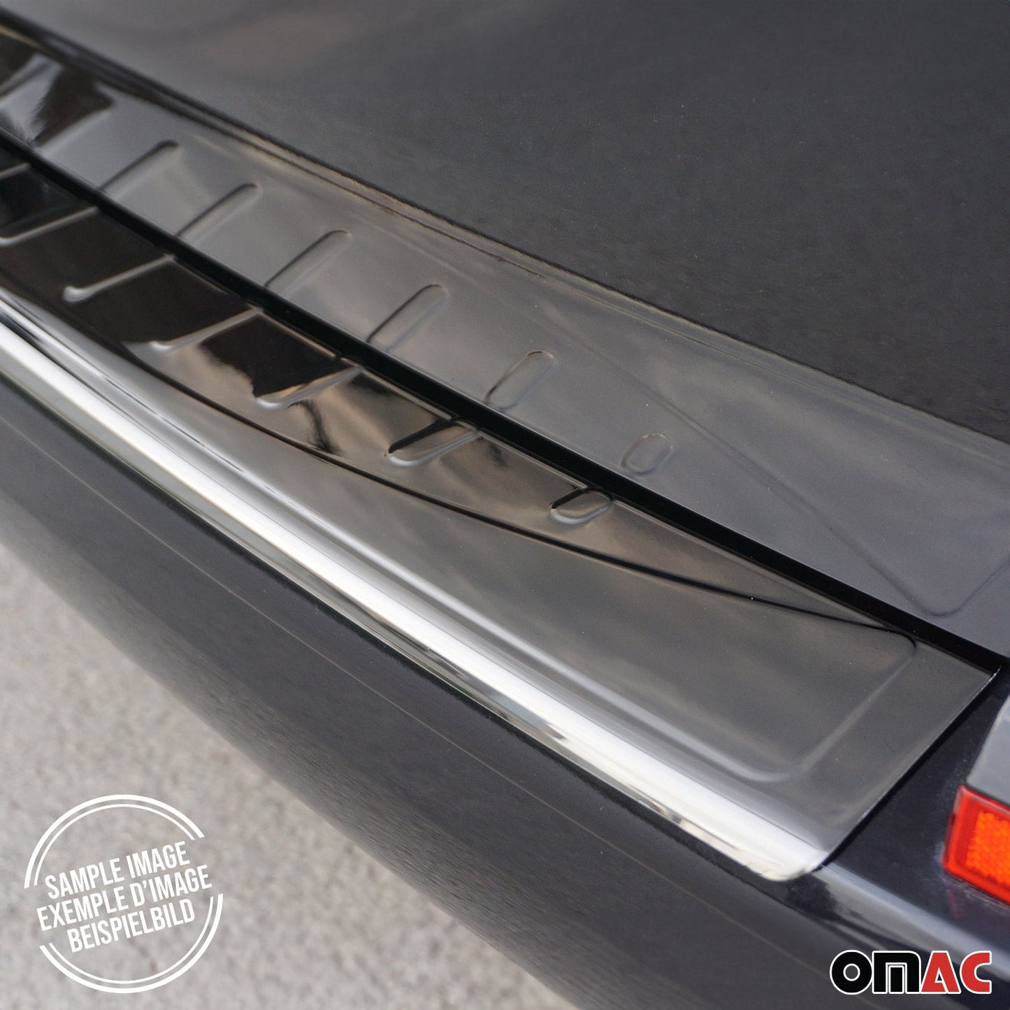 Ladekantenschutz Stoßstangenschutz für Dodge Journey 2008-2021 Edelstahl Dunkel OMAC DE