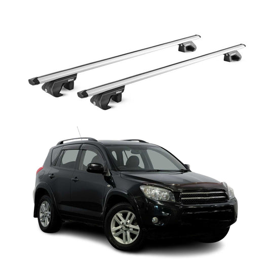 Dachträger Grundtäger für Toyota RAV4 XA30 2005-2012 5 tür 90kg Alu Grau 2x ABE OMAC DE