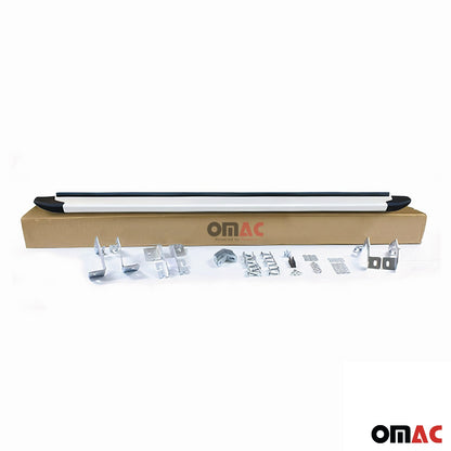 Trittbretter Seitenschweller für Opel Combo 2001-2011 Aluminium Silber 2 tlg