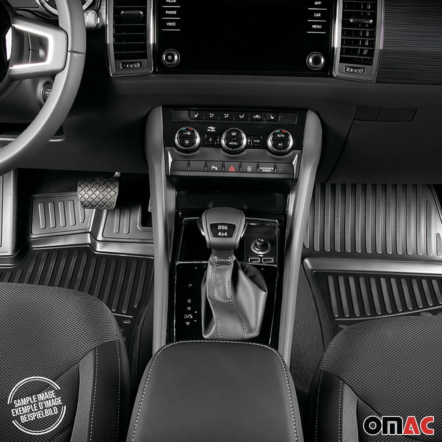 2003-2009 Subaru Outback Fußmatten TPE Schwarz 4 tlg