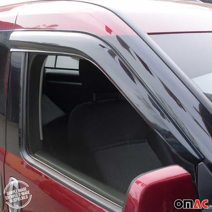 Windabweiser Regenabweiser für VW Caddy 2003-2025 Dunkel Acryl 2tlg